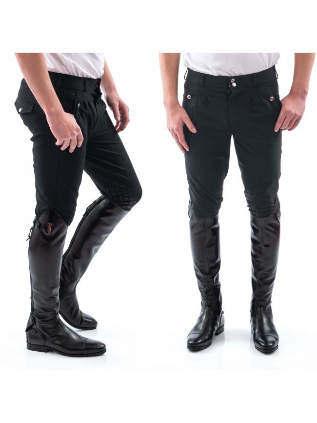 B155M - Clayton Men's Breeches with Grip Knee Patches - 5 Colour Options